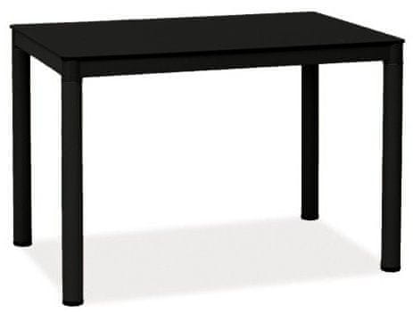 CASARREDO Jedálenský stôl GALANT čierny 60x100